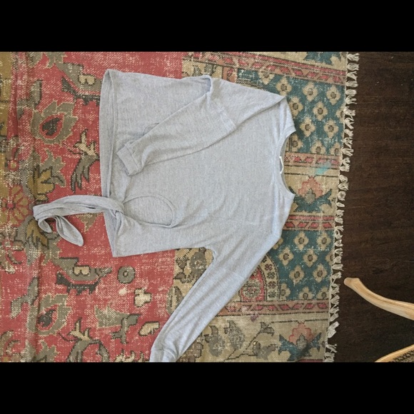 Goodnight Macaroon gray sweater M EUC - Picture 2 of 5